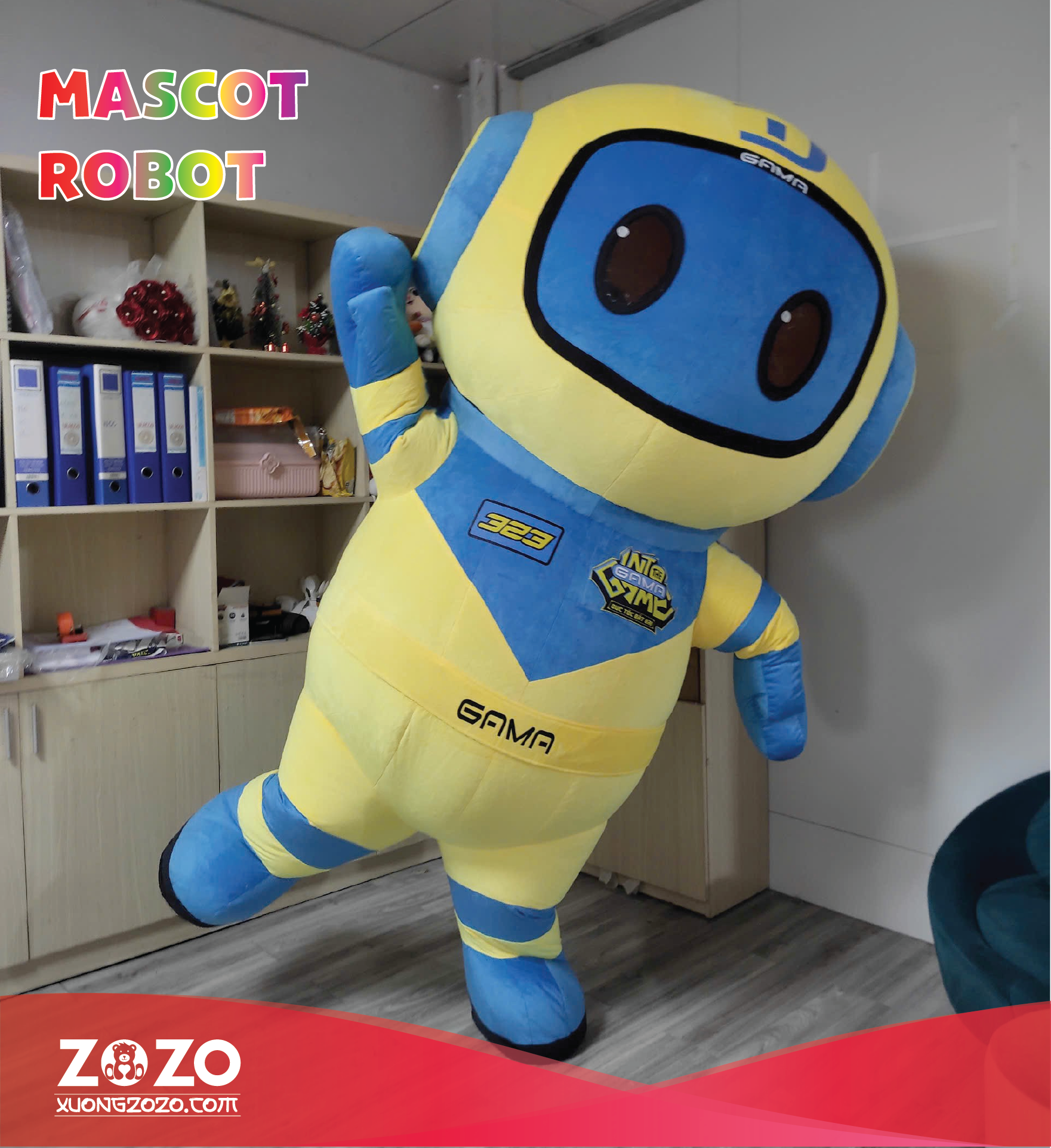 Mascot hơi hình người-sản xuất mascot theo yêu cầu Tphcm
