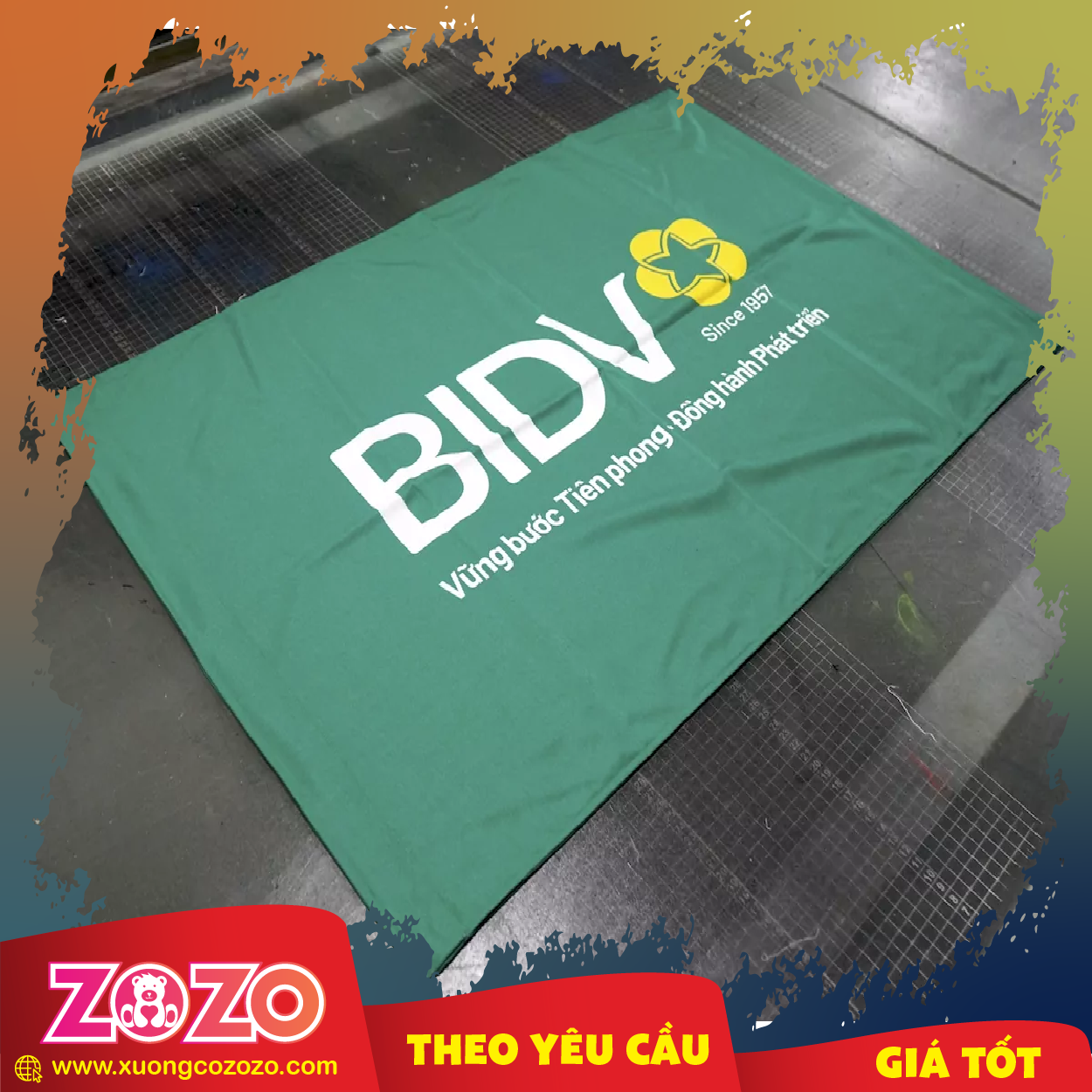 #1 Xưởng may cờ vải in logo theo yêu cầu