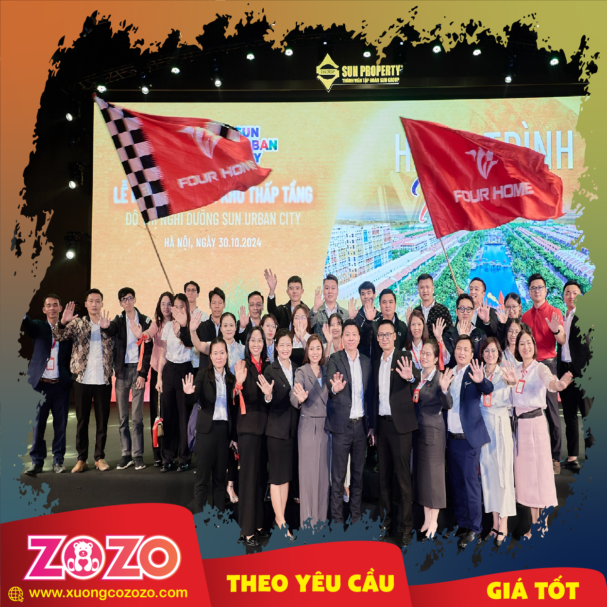 #1 Xưởng may cờ vải in logo theo yêu cầu