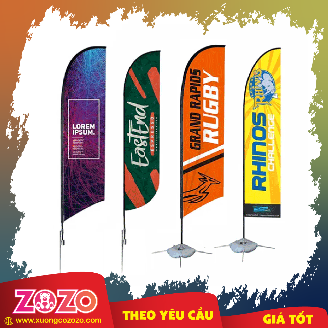 #1 Xưởng may cờ vải in logo theo yêu cầu