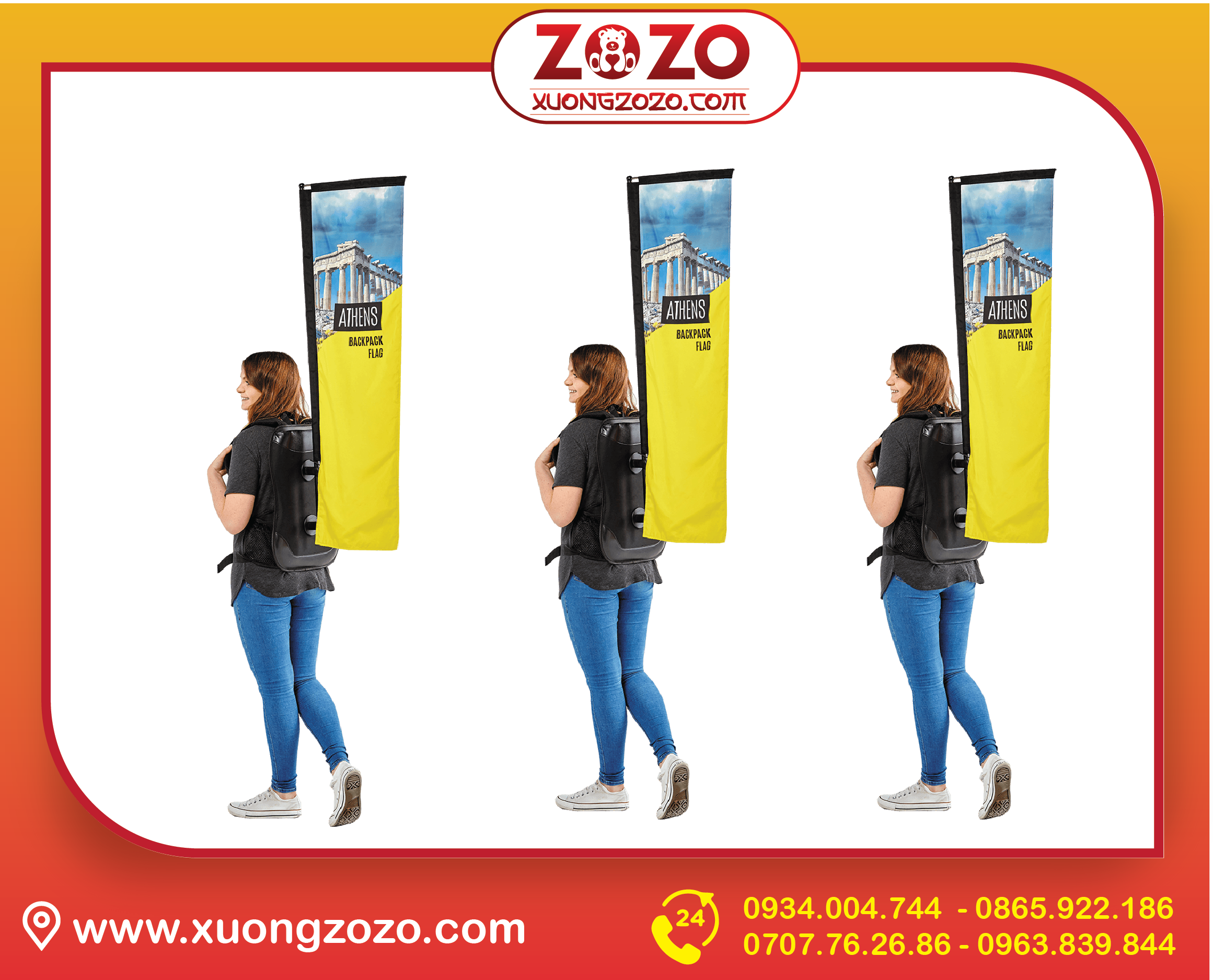 Cơ sở cung cấp cờ phướn chạy roadshow uy tín, chất lượng