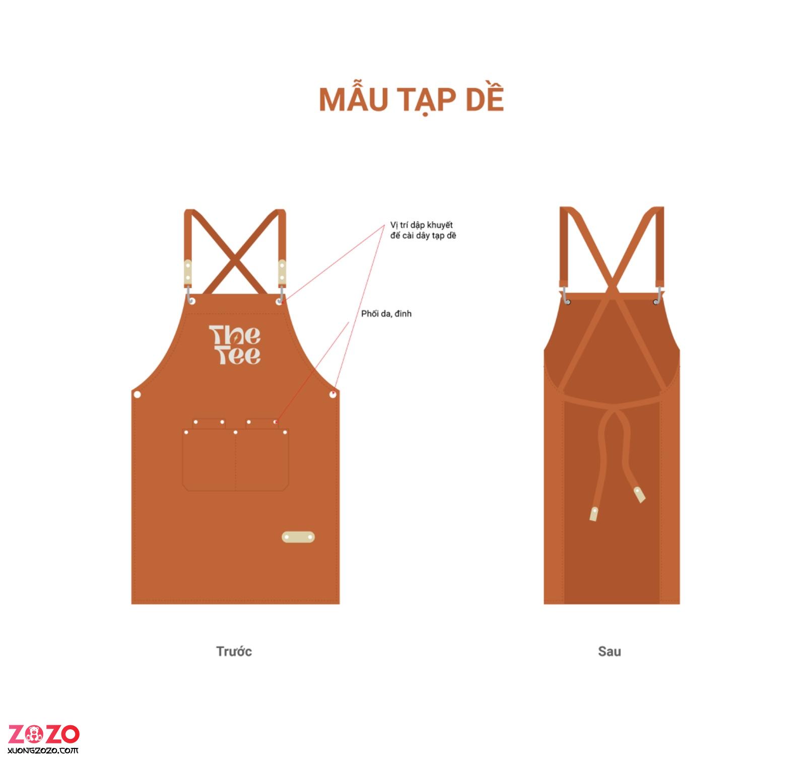 May tạp dề quán ăn, nhà hàng giá xưởng
