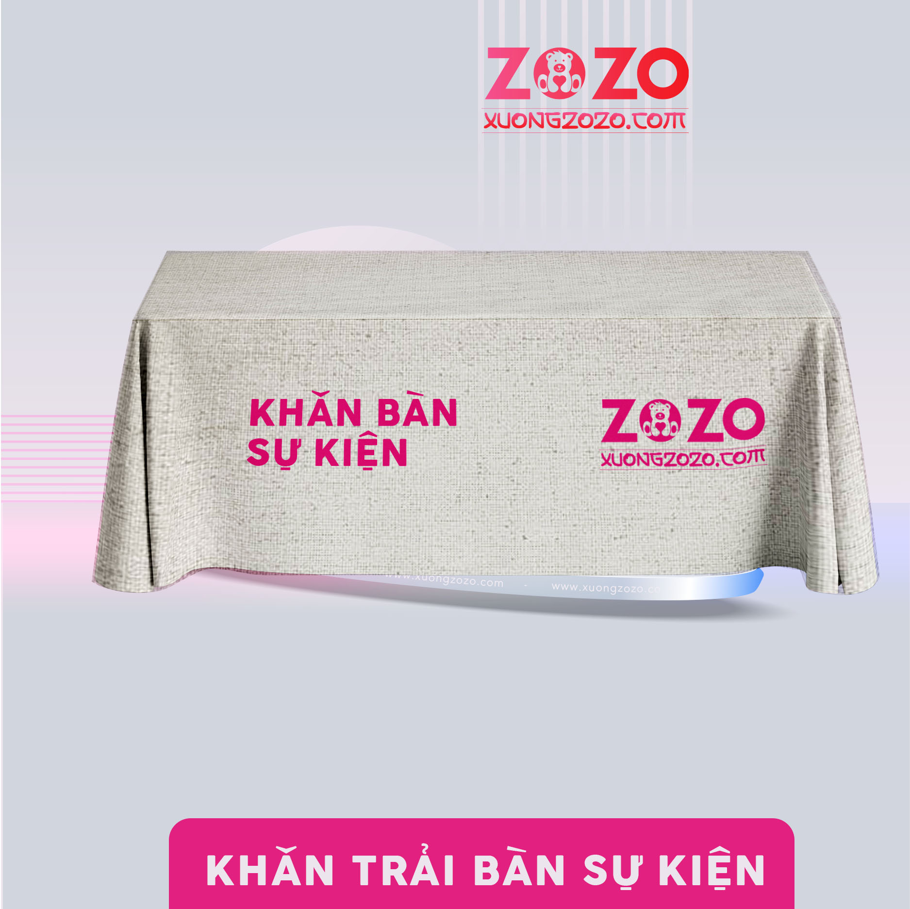 Khăn trải bàn in Logo giá rẻ HCM 2 Khăn trải bàn in Logo giá rẻ HCM