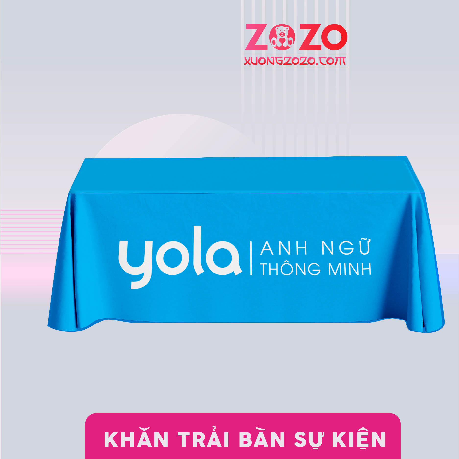 Khăn trải bàn in Logo giá rẻ HCM 3 Khăn trải bàn in Logo giá rẻ HCM
