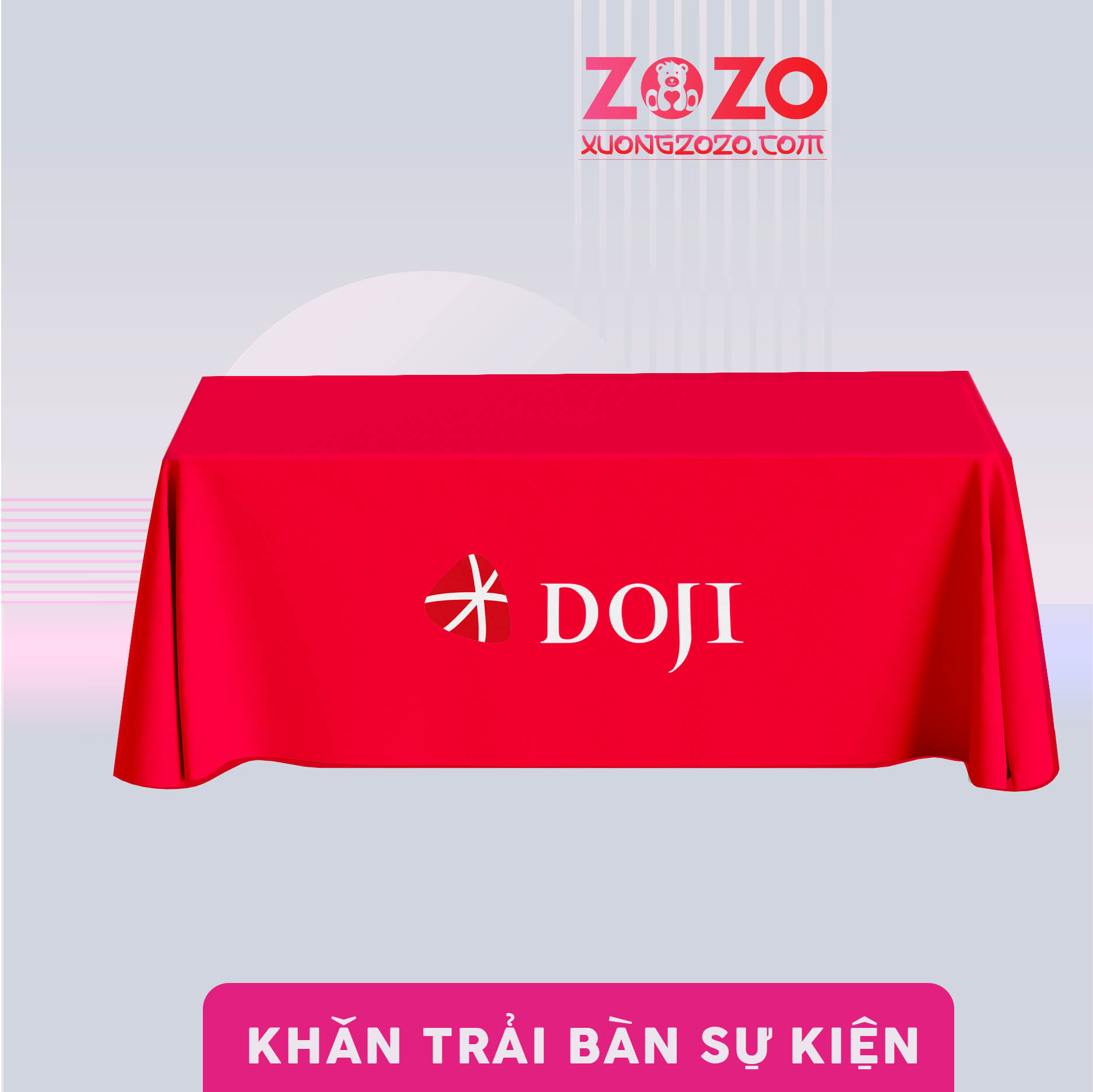 Khăn trải bàn in Logo giá rẻ HCM