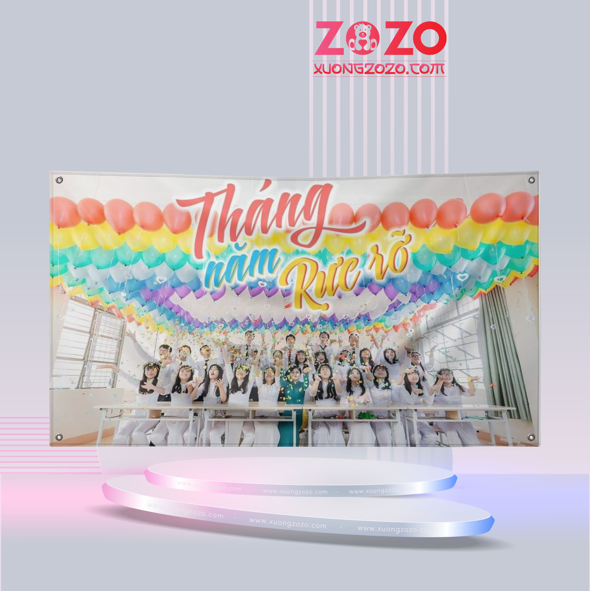 Đặt may cờ lớp theo yêu cầu giá tận xưởng 2 Đặt may cờ lớp theo yêu cầu giá tận xưởng