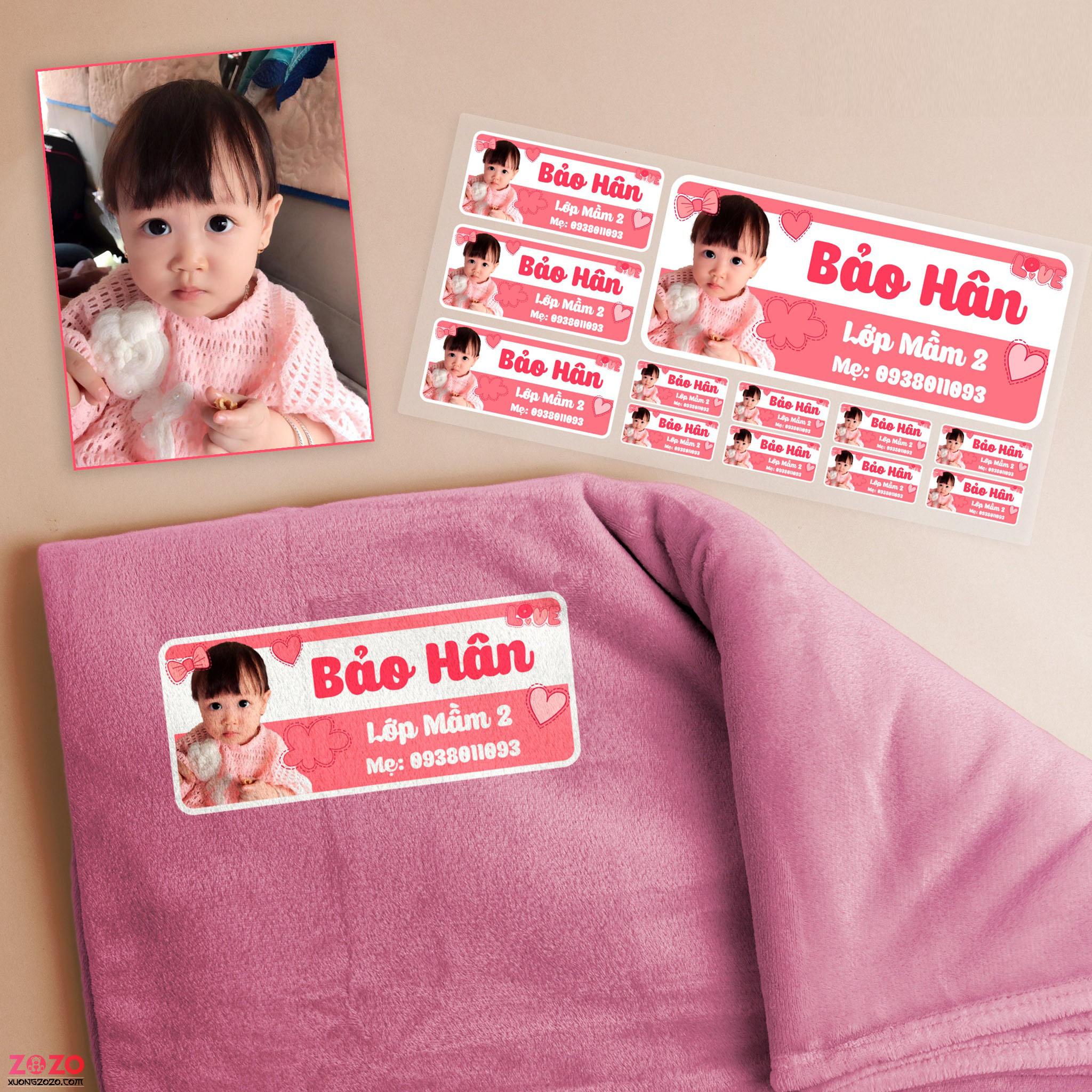 Sticker ủi lên áo cho bé giá xưởng