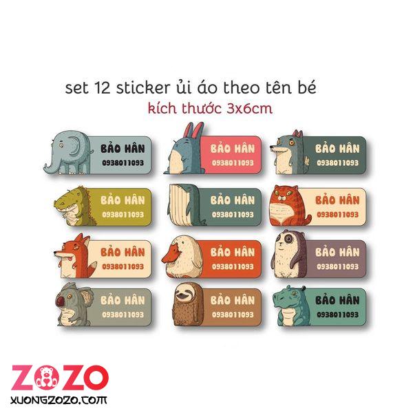 Sticker ủi lên áo cho bé giá xưởng