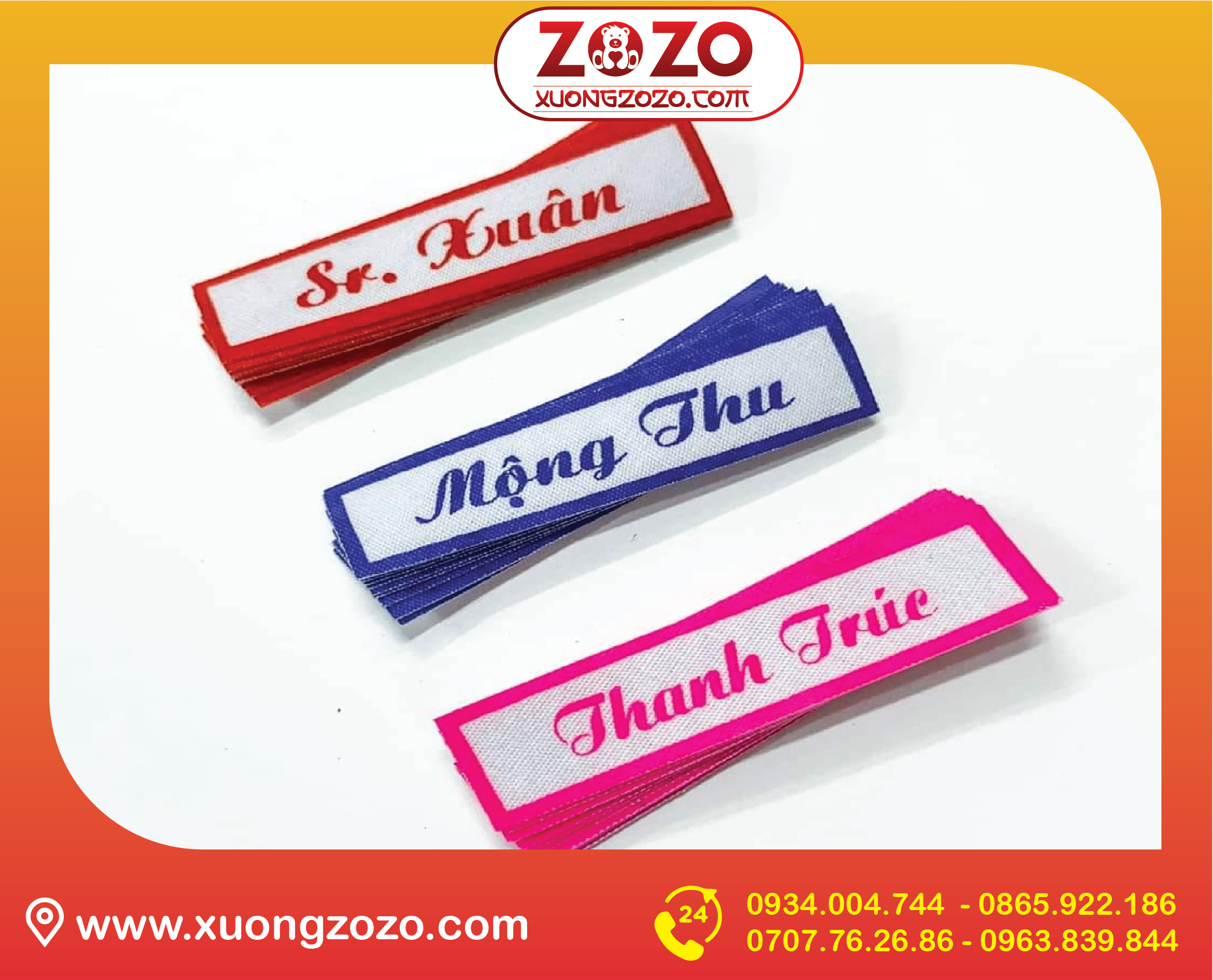 In bảng tên – phù hiệu học sinh theo yêu cầu
