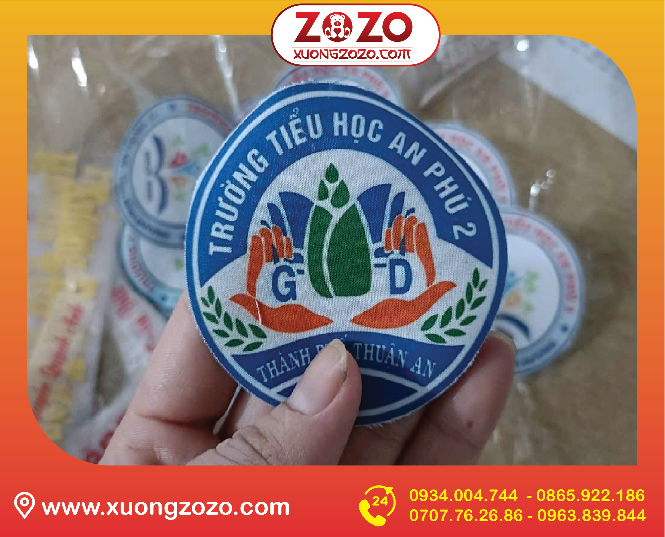 In bảng tên – phù hiệu học sinh theo yêu cầu