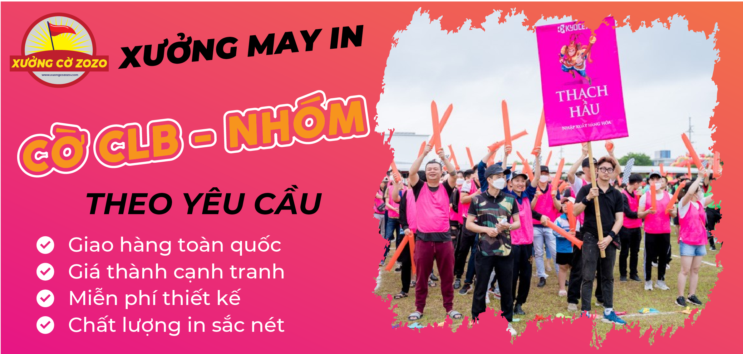 In cờ lớp, tổ quốc, công ty các loại giá rẻ tại HCM