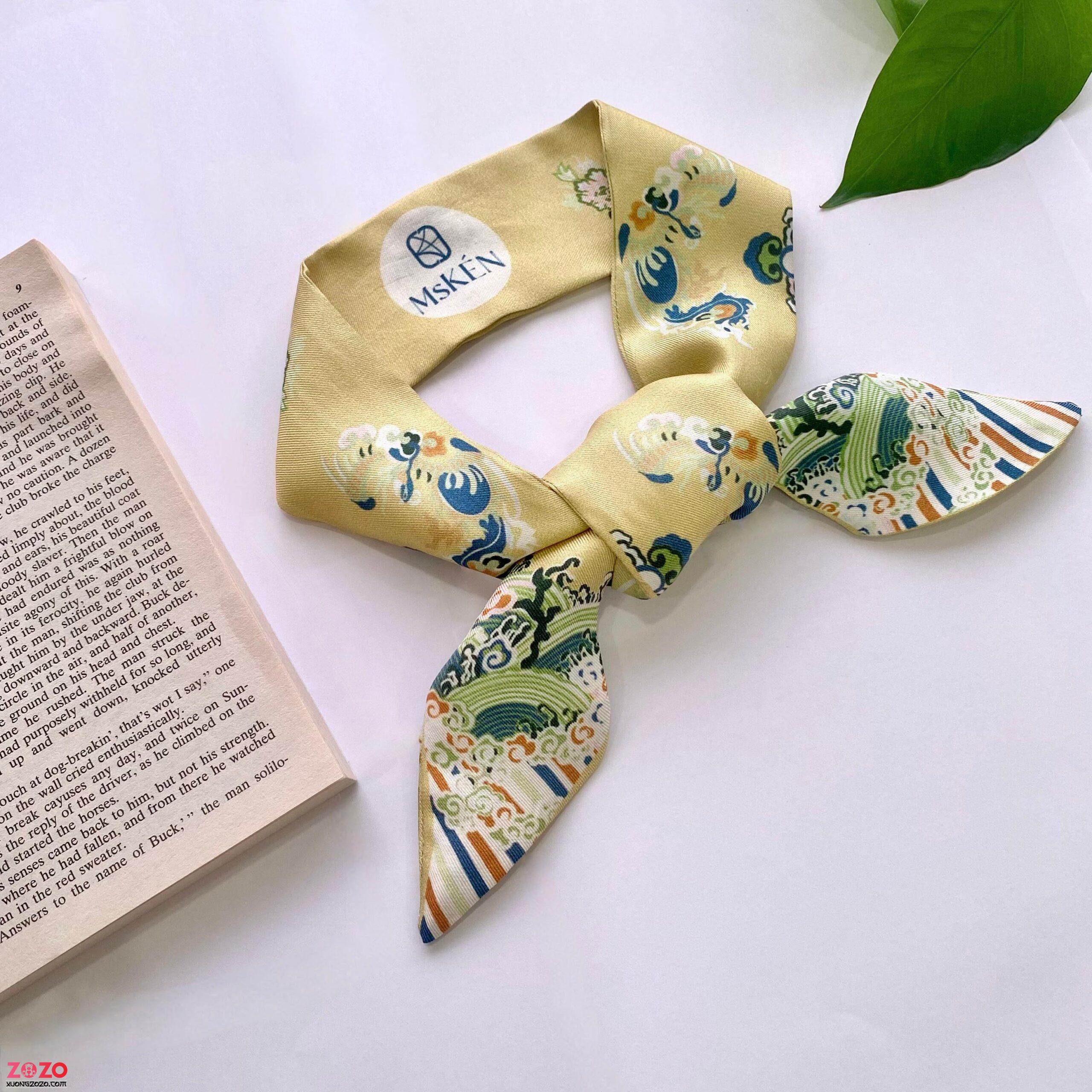 in khan twilly theo yeu cau in logo pattern thuong hieu lua cao cap nhan si so luong lon zozo ZhUT scaled