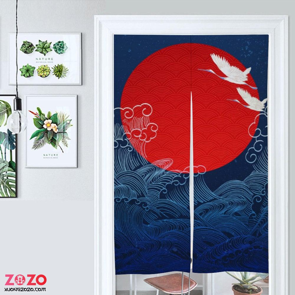 in man noren theo yeu cau man vai nhat trang tri quan cafe nha hang spa dep an tuong P3yg