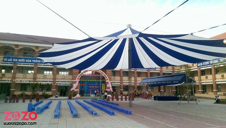 Bảng giá dù che sân trường mới nhất